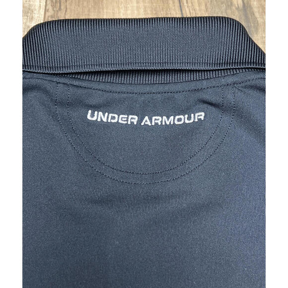 Under Armour HeatGear Performance Polo Golf Shirt Mens Small Fit Black Active. - Picture 12 of 13